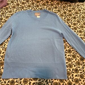 J. Crew Women’s Classic Cashmere Blue Sweater